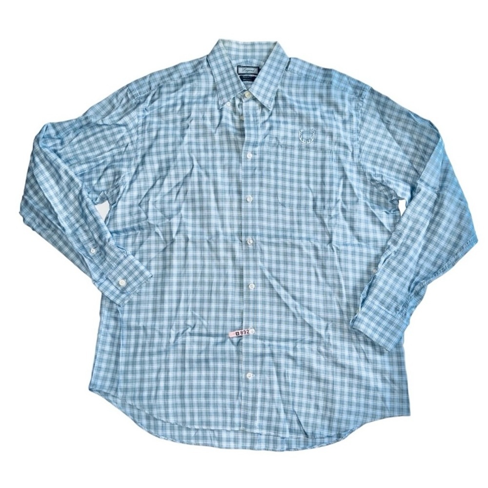 Italian House of Cartington Legend Blue Plaid
Long Sleeve Shirt XL